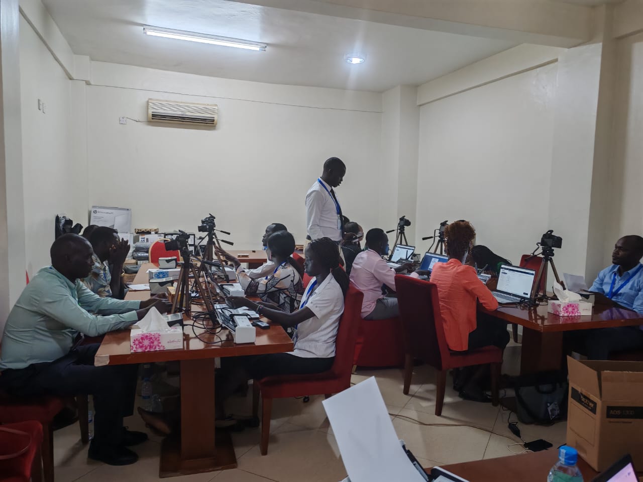 Training session at government center